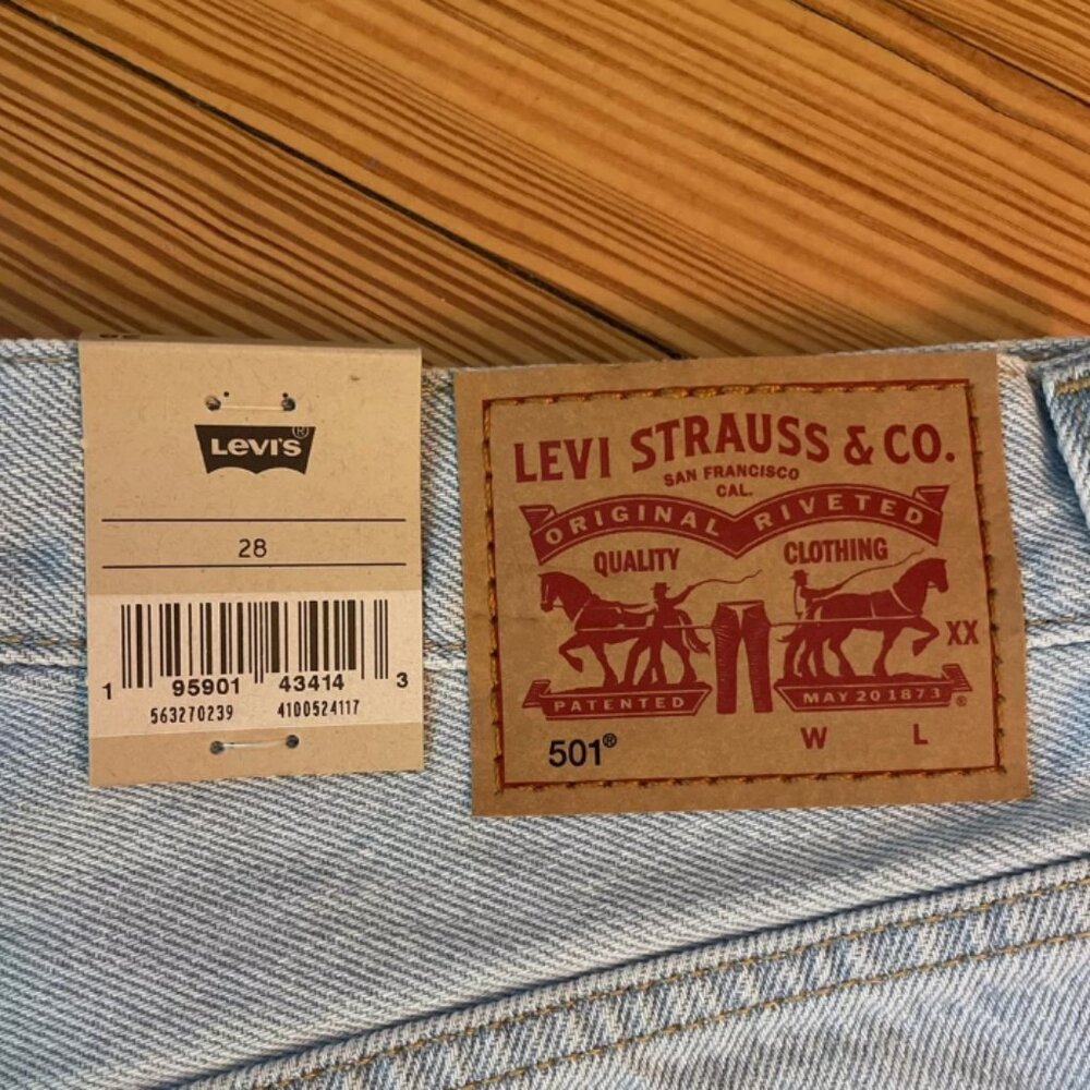 ❌SOLD❌ Levi’s High Rise 501 Shorts, Sz 28, NWT - Picture 5 of 7